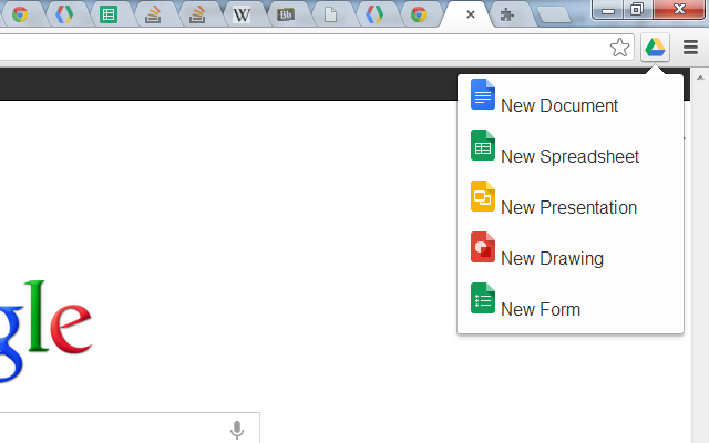 Google Docs Quick Create截图1