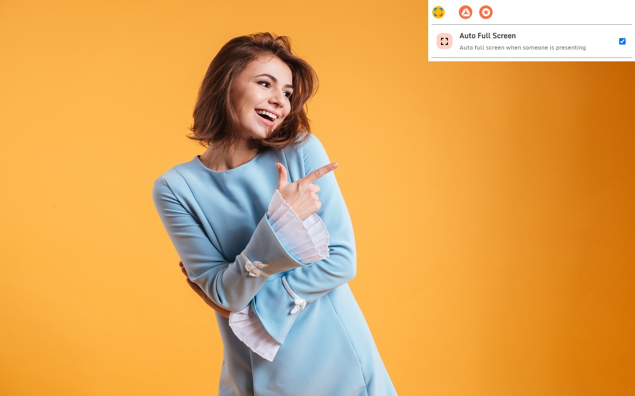 Google Meet™自动全屏截图1