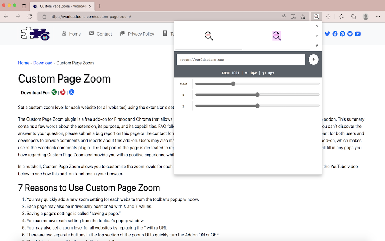 Easily Custom Page Zoom截图1