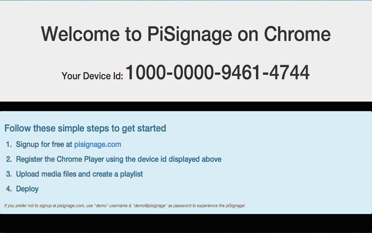 PiSignage on Chrome截图2