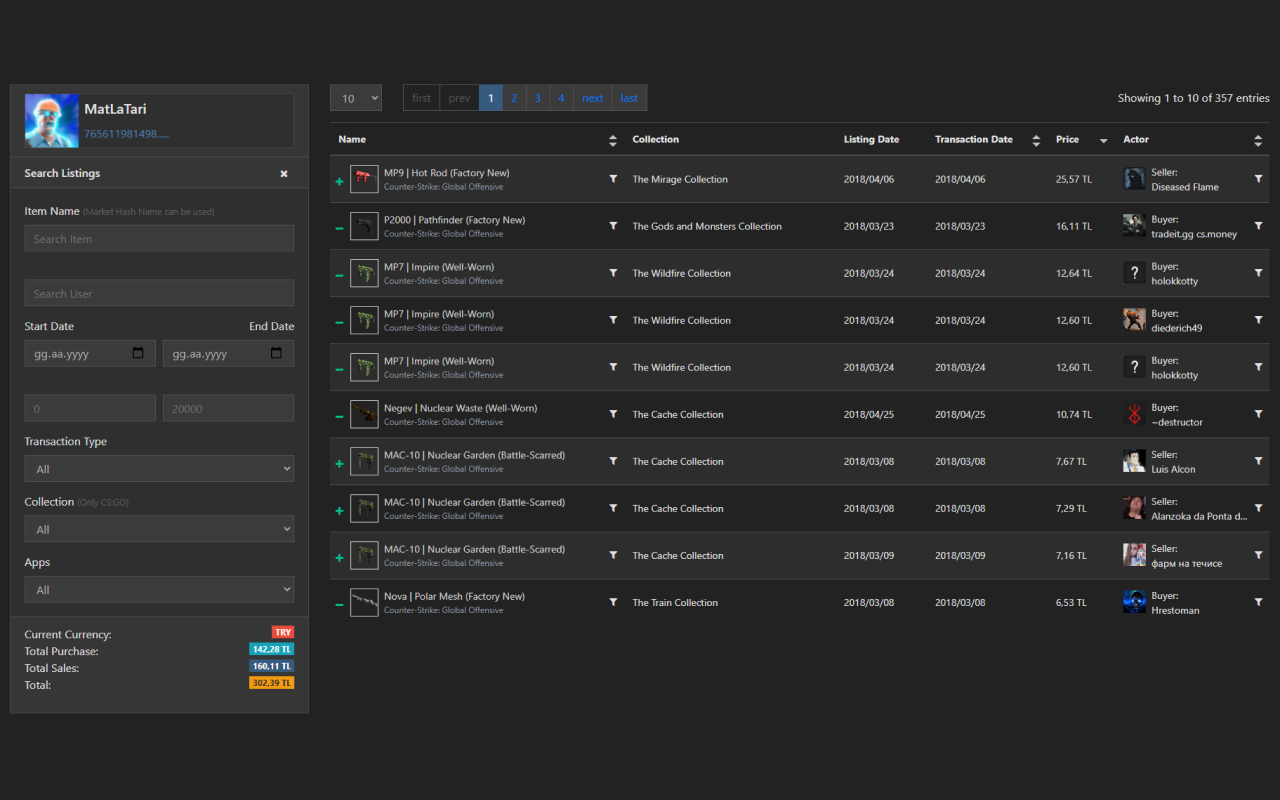 Steam Market History Helper截图2