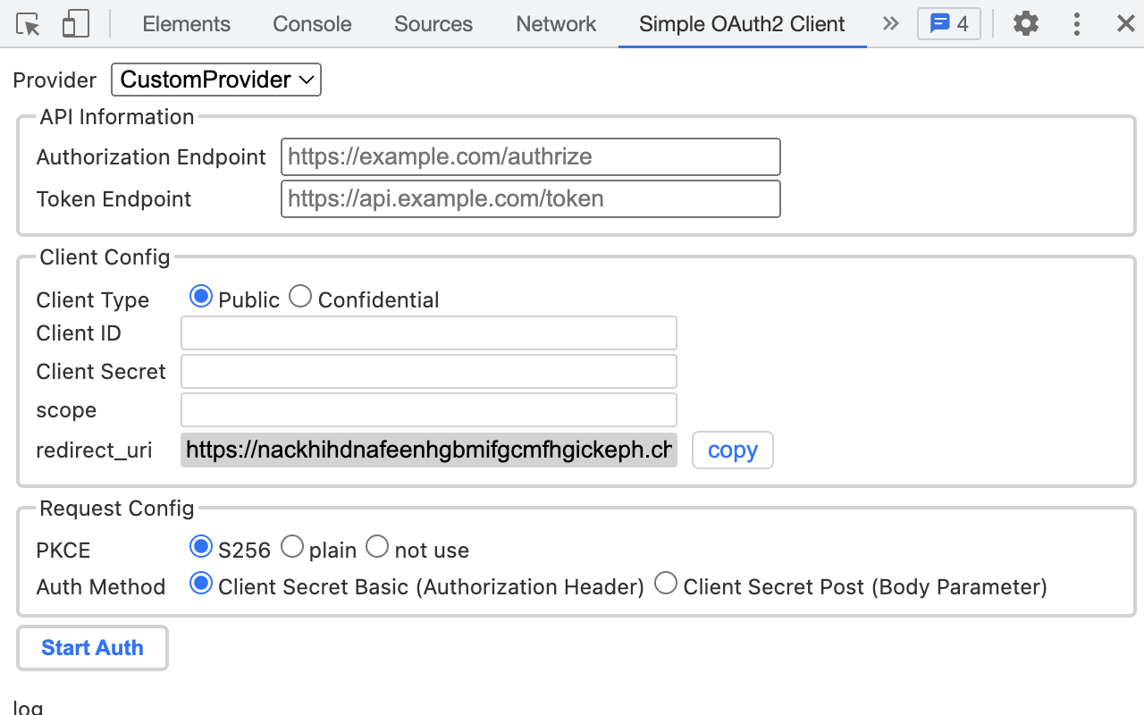 Simple OAuth2 Client截图1