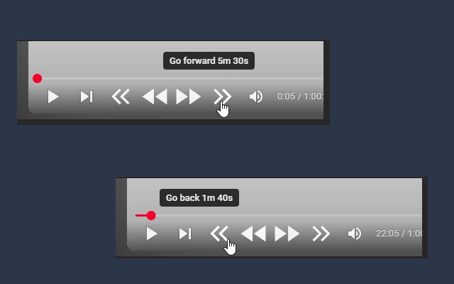 YouTube Rewind & Fast Forward Buttons截图3