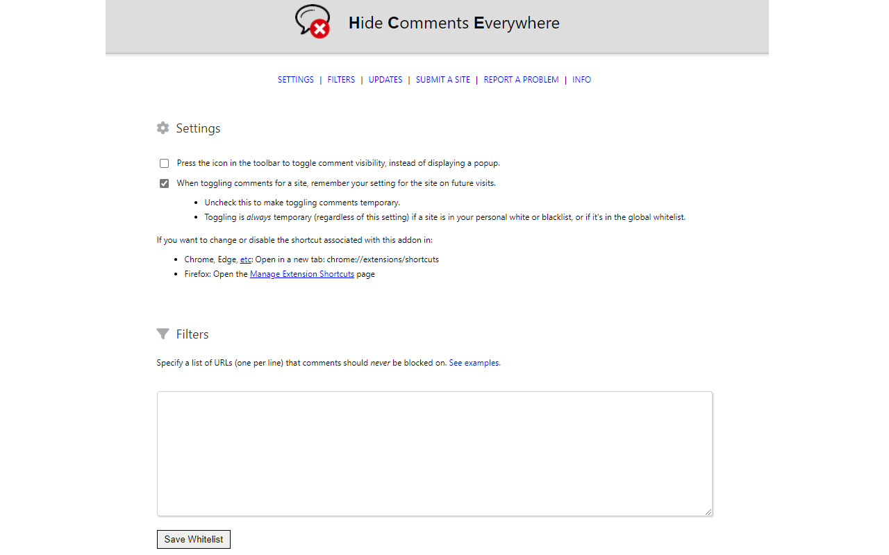 Hide Comments Everywhere截图5