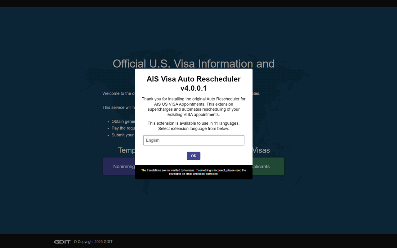 AIS Visa Auto Rescheduler截图4