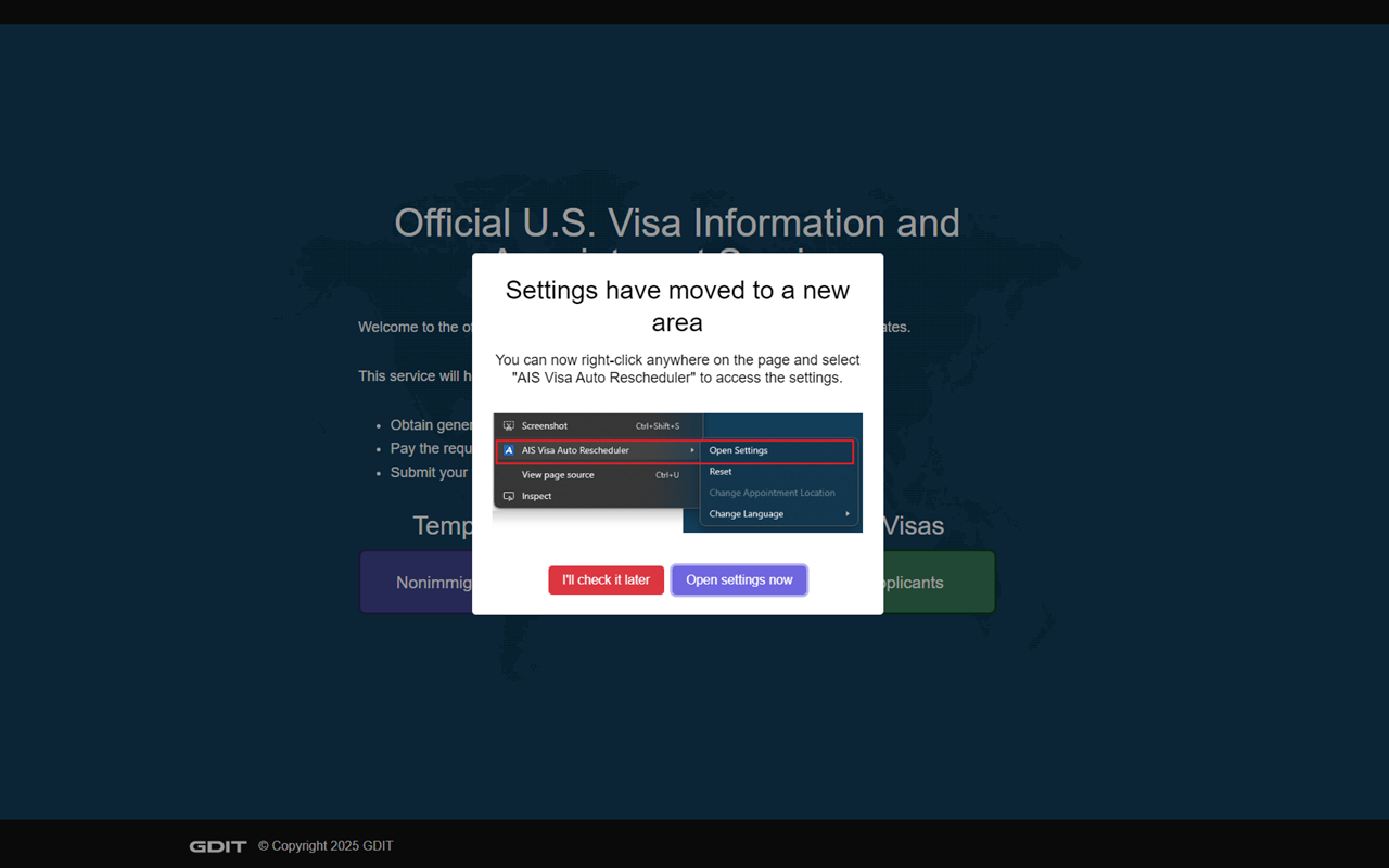 AIS Visa Auto Rescheduler截图5