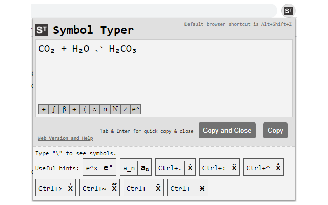 Symbol Typer - Write Math and Symbols Easily截图2