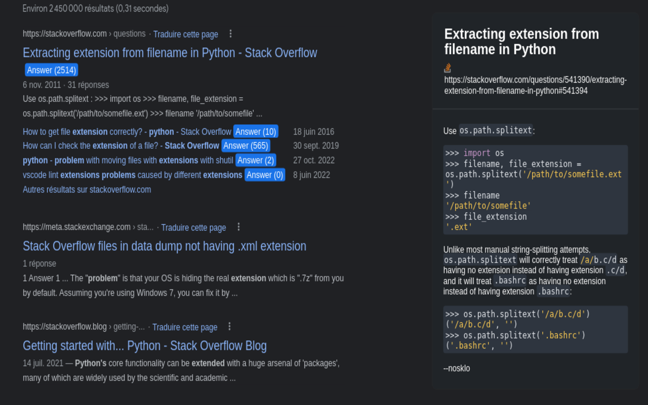 StackOverflow Answer截图1