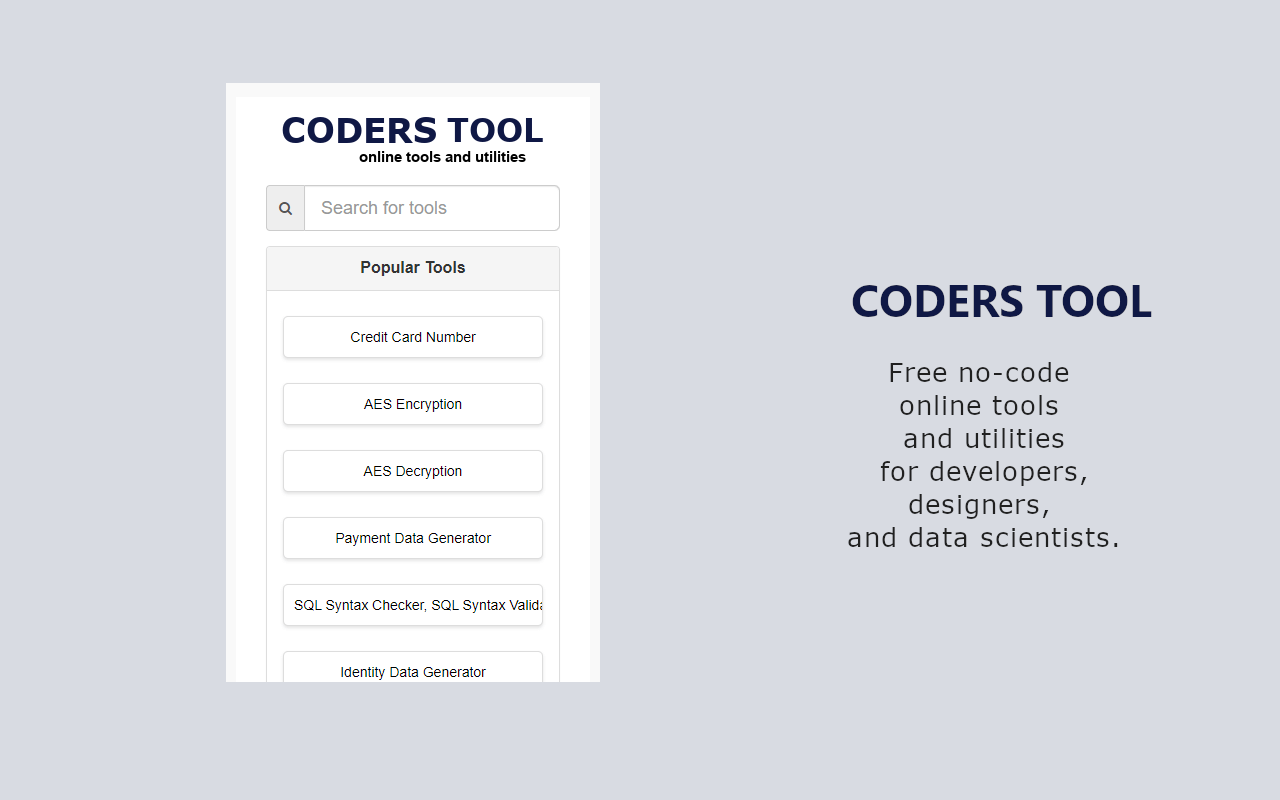 Coderstool – Online Code Formatter, Converter & Developer Tools截图3