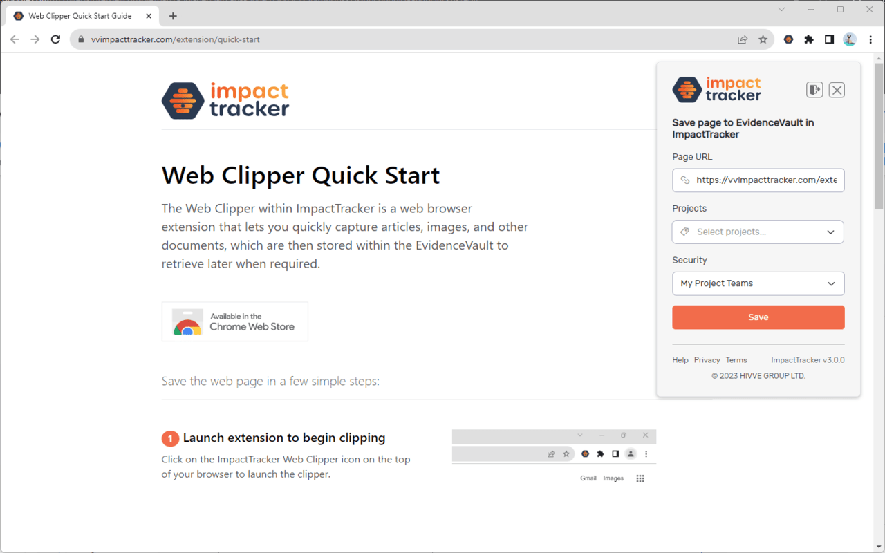 ImpactTracker Web Clipper截图1