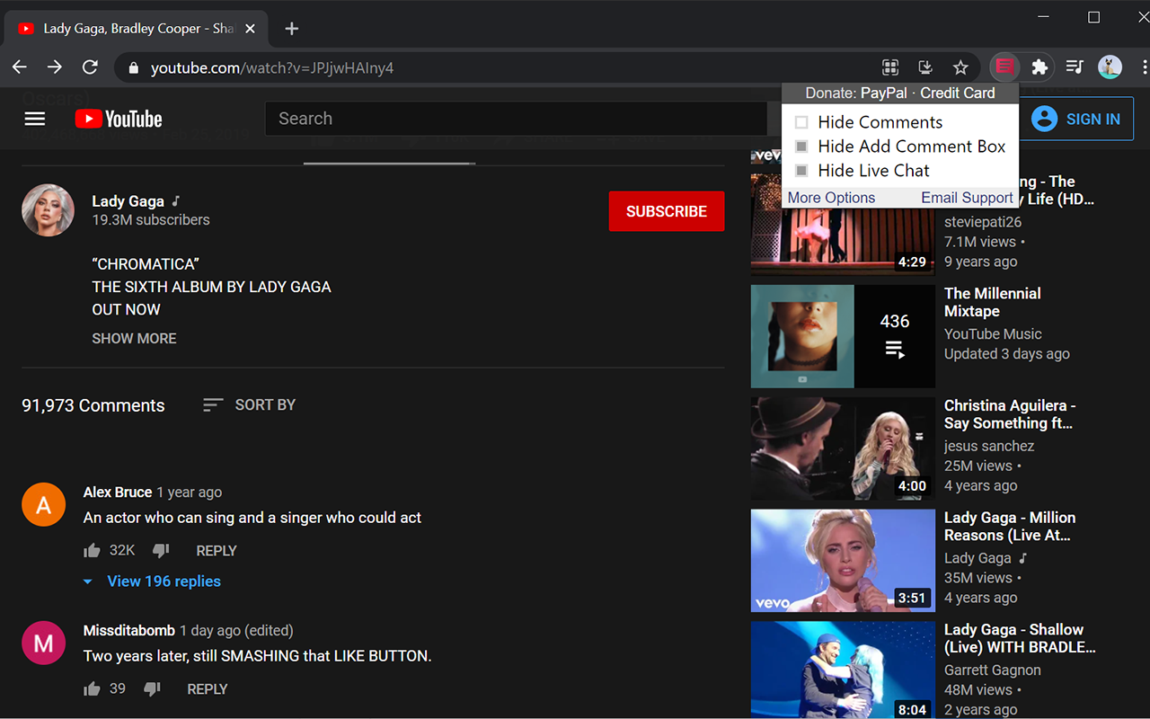 Turn Off YouTube Comments & Live Chat截图2