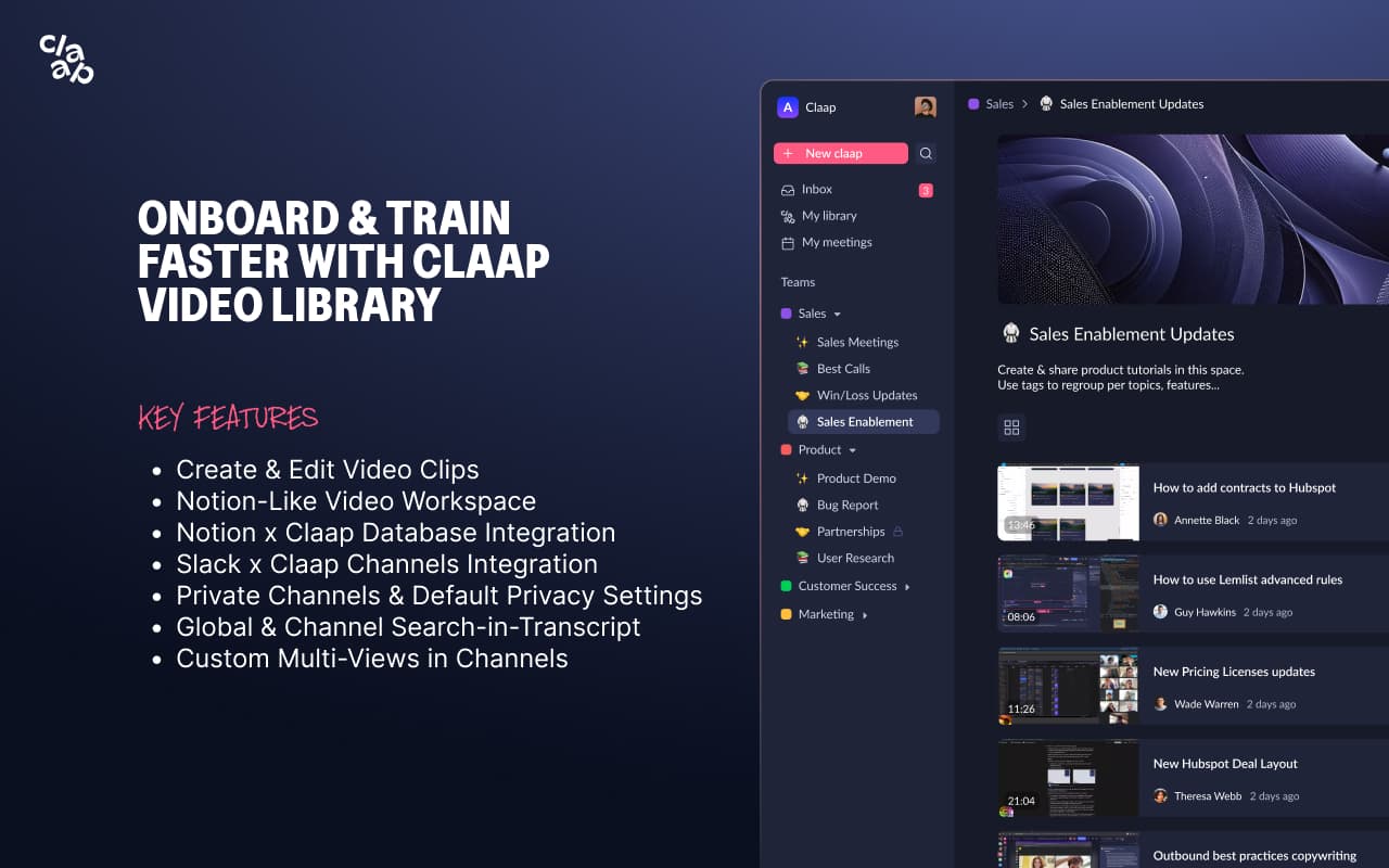 Claap - Meeting & Screen Recording截图1