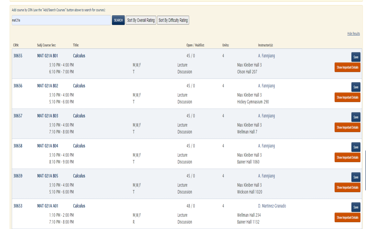 Sort My Classes截图2