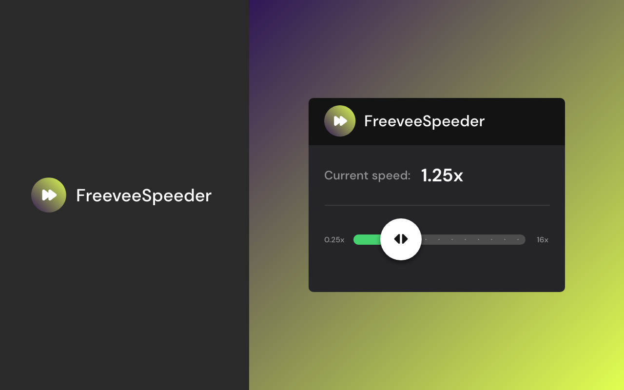 FreeVee Speeder: adjust playback speed截图1