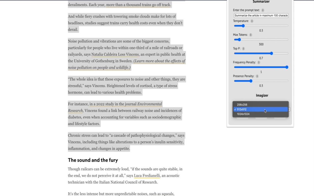 Simagizer - OpenAI ChatGPT Summary To Image截图5