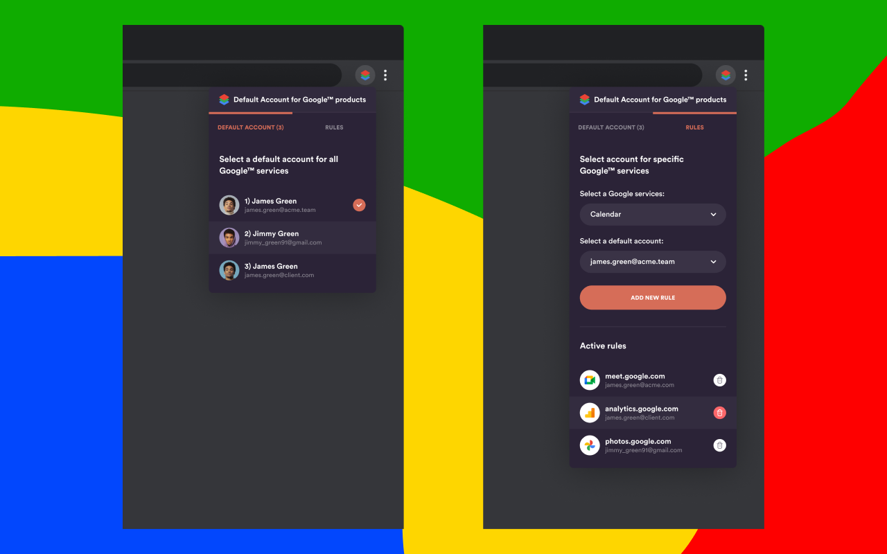 Default Account for Google™ products截图2