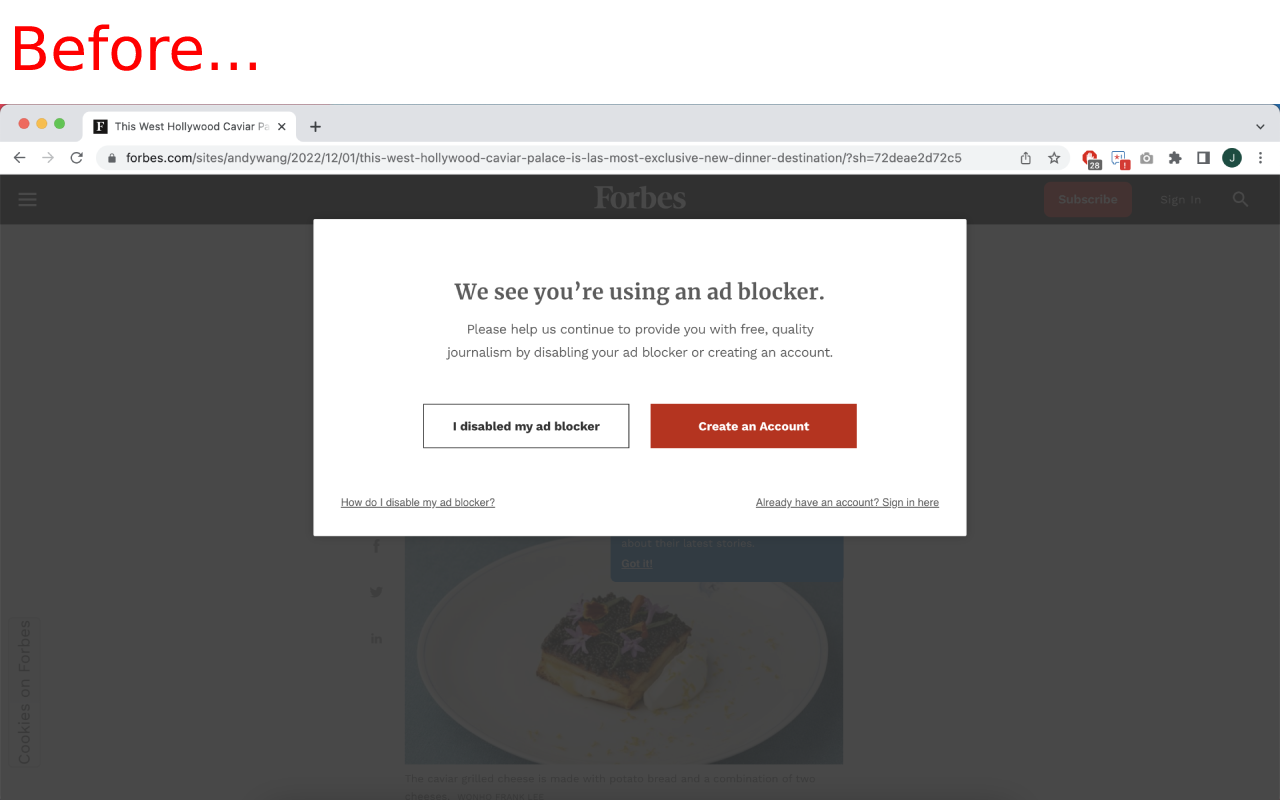Ad Blocker Notice Removal截图2