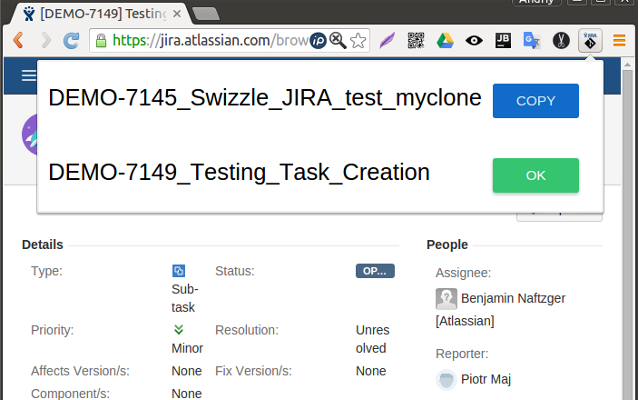 Convert JIRA issue to feature name截图1
