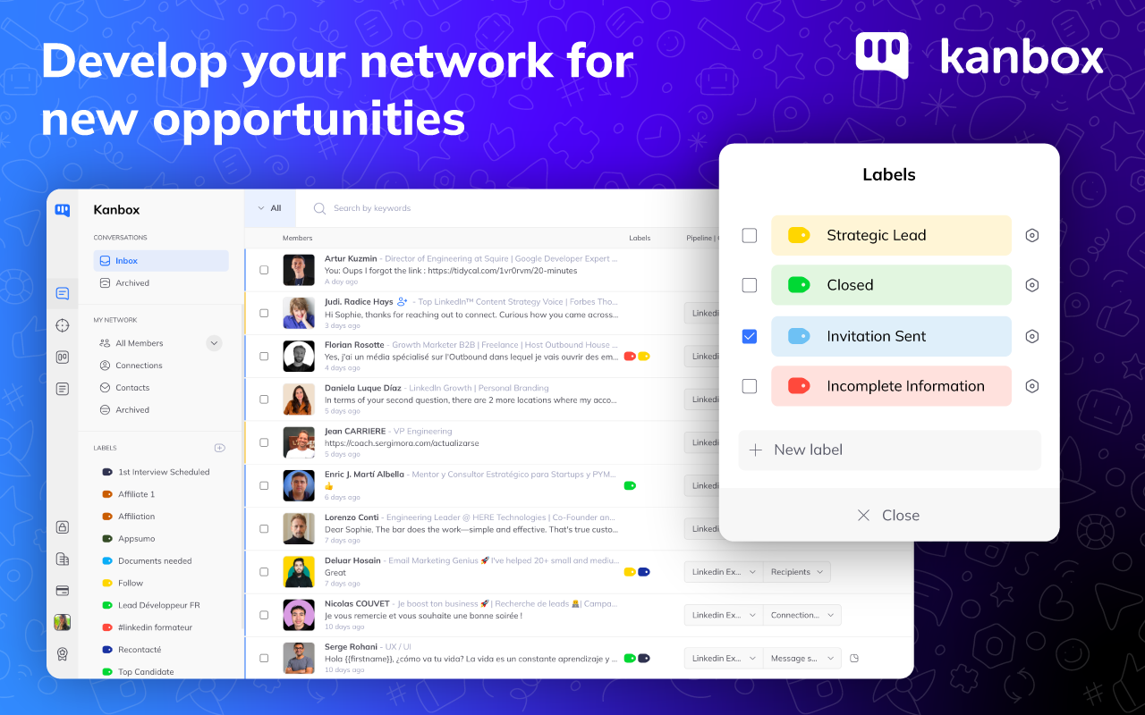 Kanbox, Linkedin Automation and CRM截图1