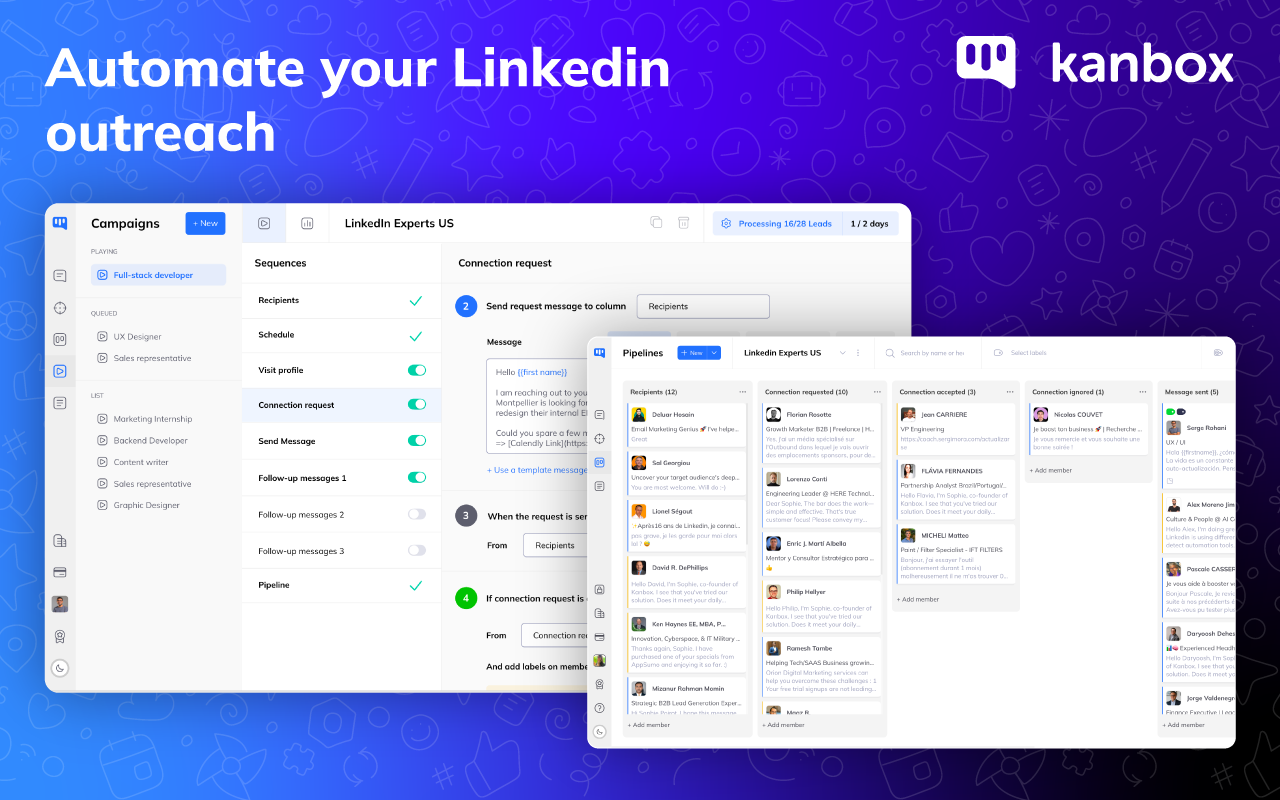 Kanbox, Linkedin Automation and CRM截图3