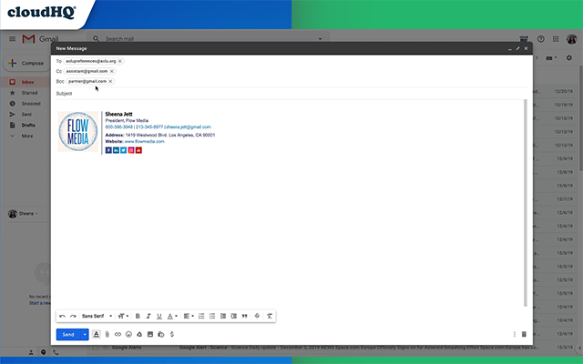 Mailto: Set Default Email to Gmail by cloudHQ截图2
