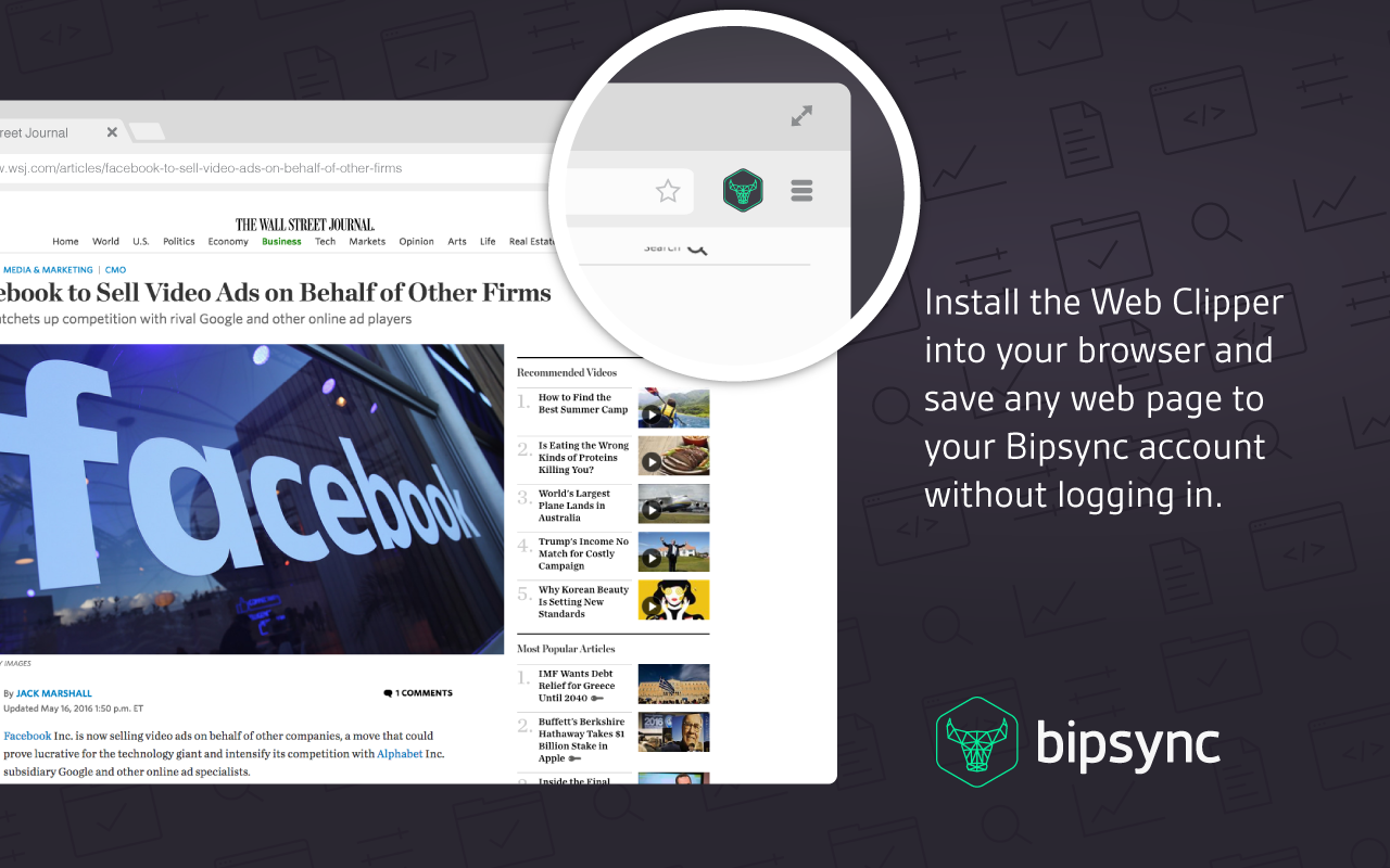 Bipsync Web Clipper截图3