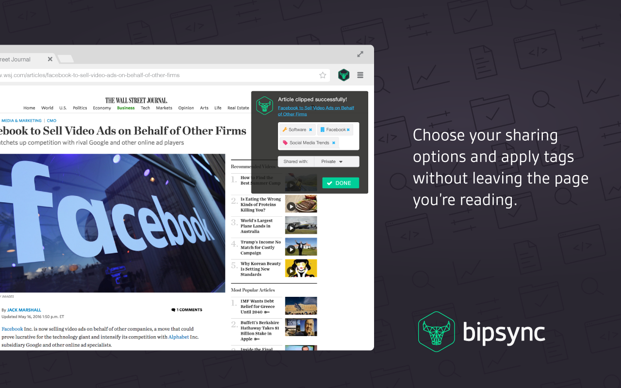 Bipsync Web Clipper截图4