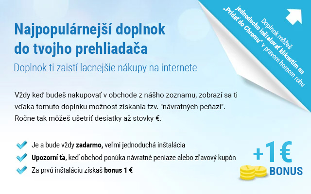 NávratnéPeniaze.sk Pripomienkovač截图2