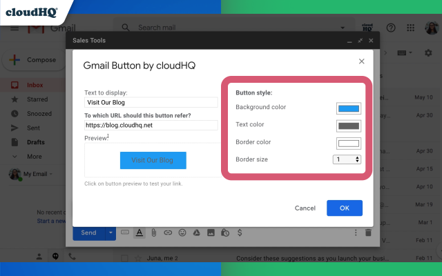 Gmail Button by cloudHQ截图1
