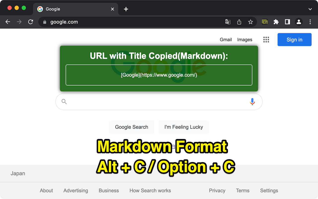 Copy URL with Title (plain text/markdown)截图4