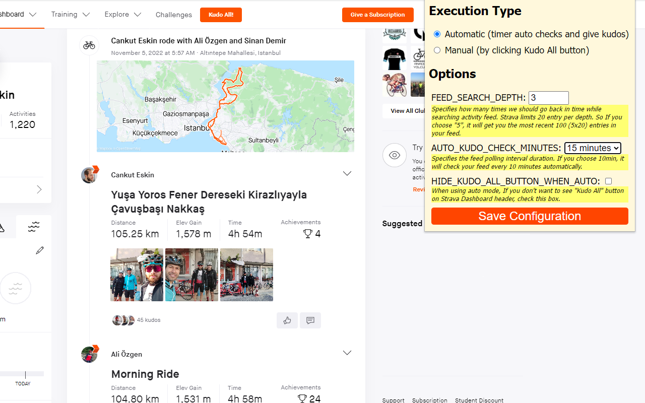 Strava Auto Kudo截图1