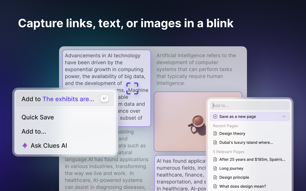 Allclues - AI 赋能的收藏、管理和学习工具截图3