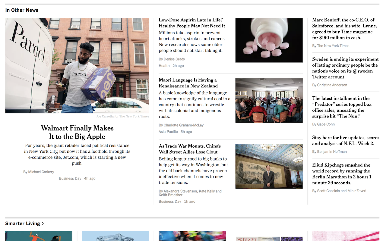 New York Times Homepage Bylines截图1