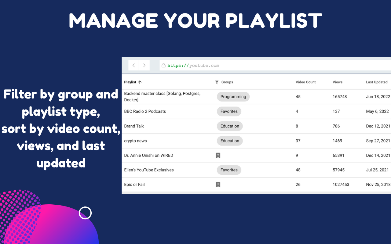 PocketTube: Youtube PlayList Manager截图1