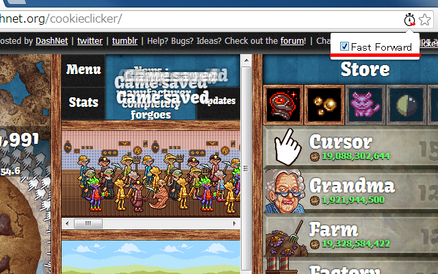 Fast Forward Cookie Clicker截图1