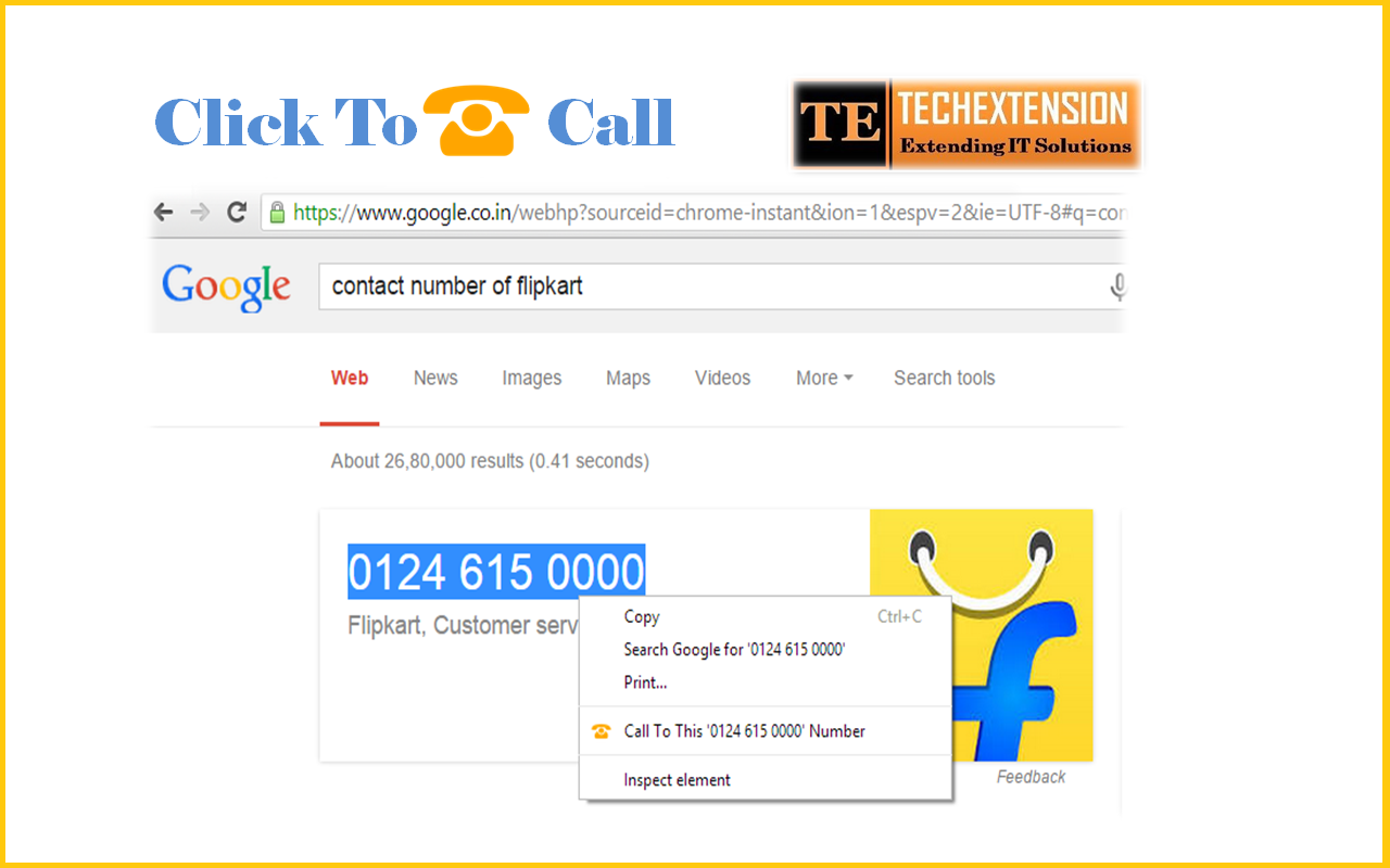 Click To Call Chrome Extension截图2
