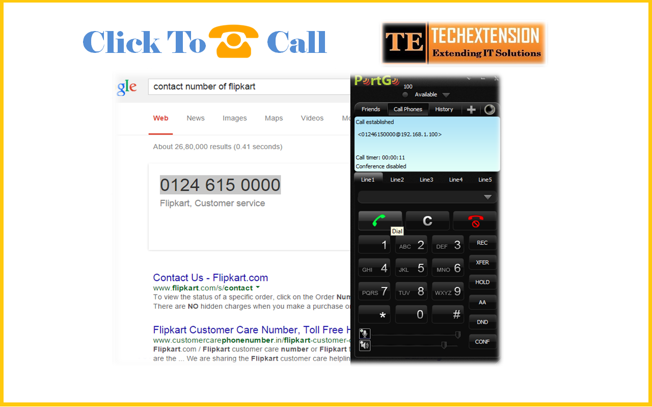 Click To Call Chrome Extension截图3