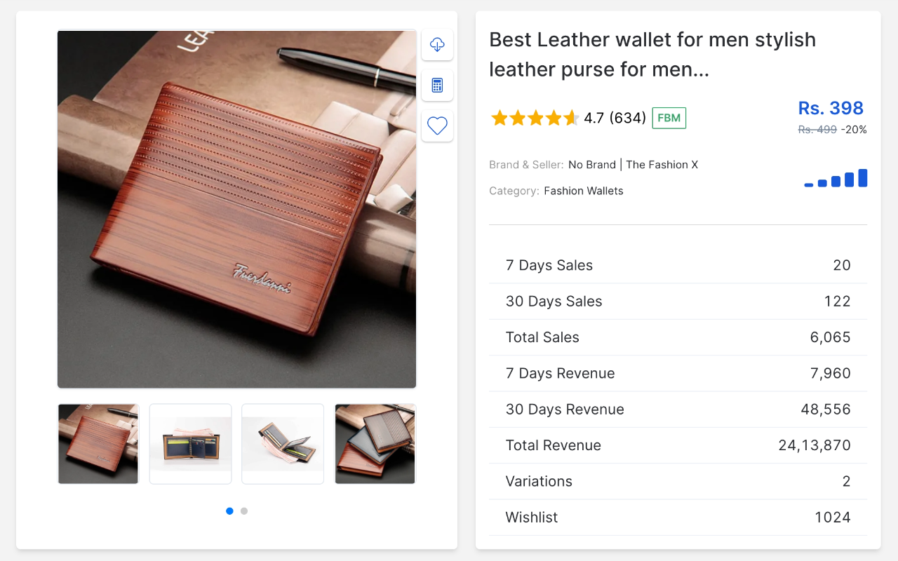 SellerDash - Daraz Product Hunting Tool截图2