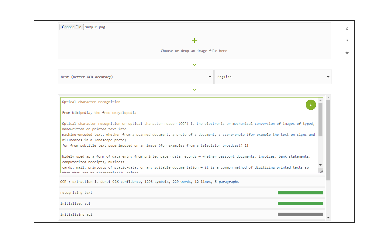 Image Reader (OCR)截图2