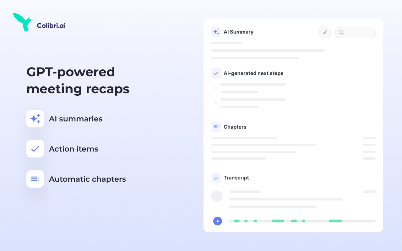 Colibri – AI Note Taking & Transcription App截图4