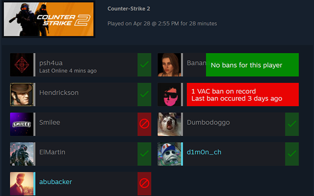 Ban Checker for Steam截图2