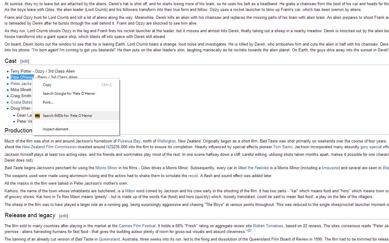 Right-Click Search IMDb截图3