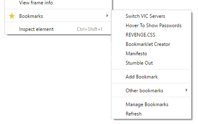 Context Menu Bookmarks截图1