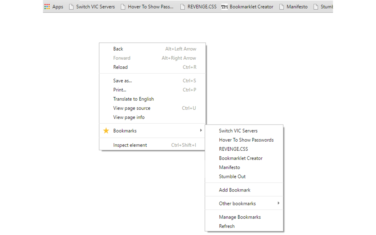 Context Menu Bookmarks截图2