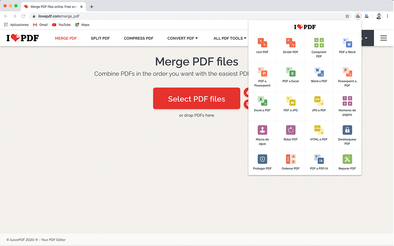 为PDF爱好者提供的PDF文件在线转换工具 | ilovepdf.com截图3