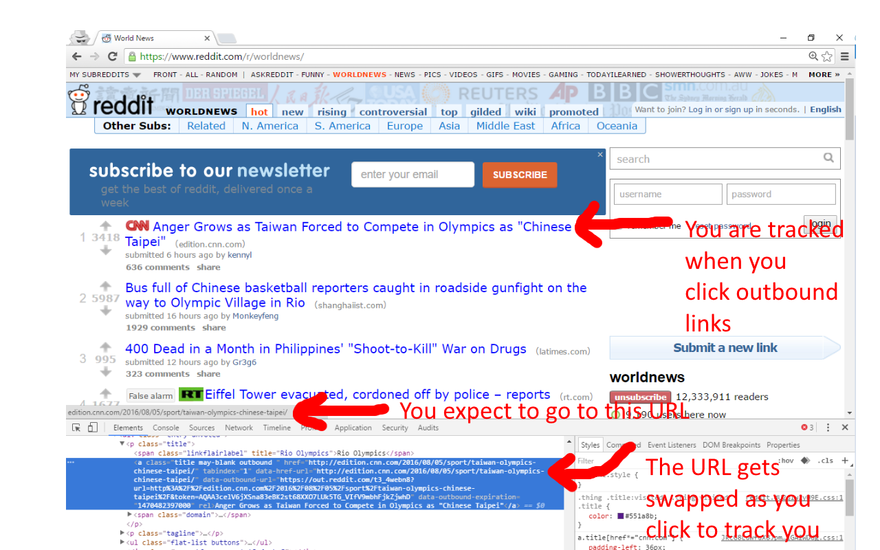 Stop Tracking Me on Reddit截图2