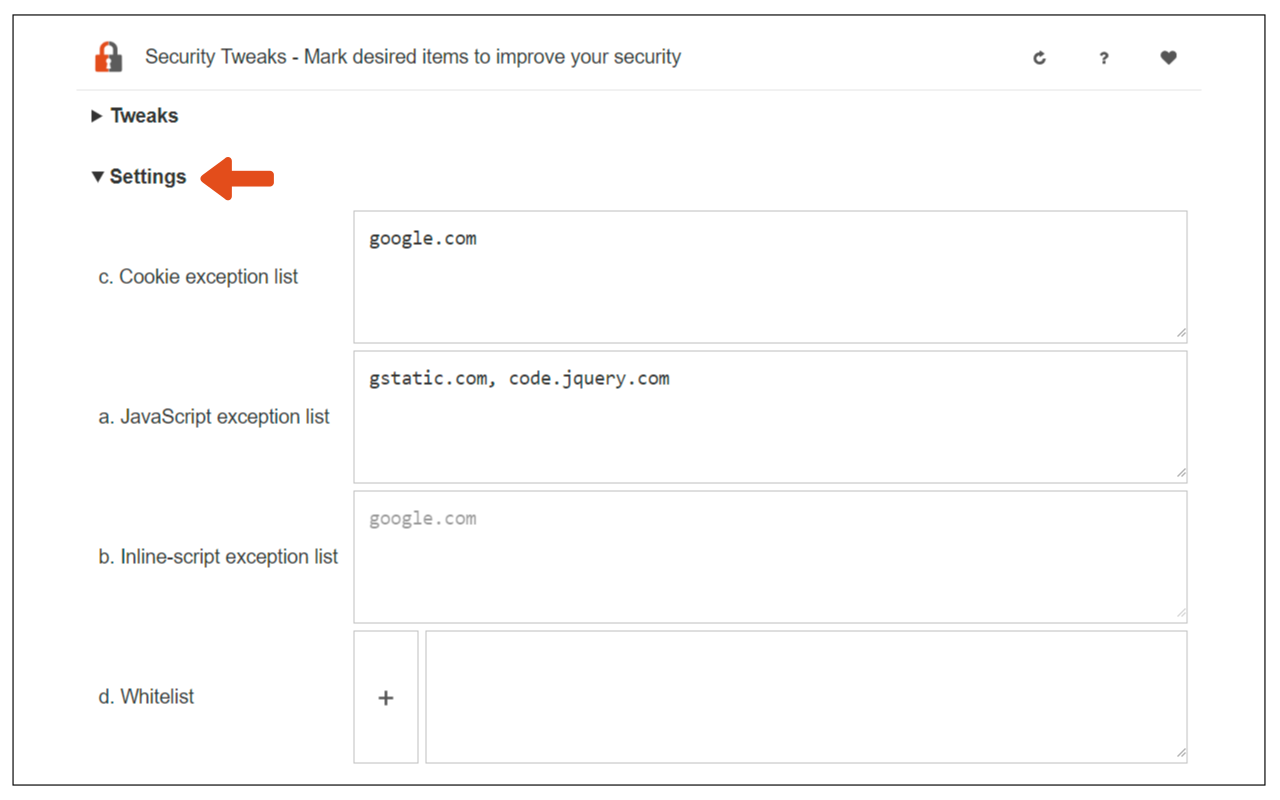 Security Tweaks截图2