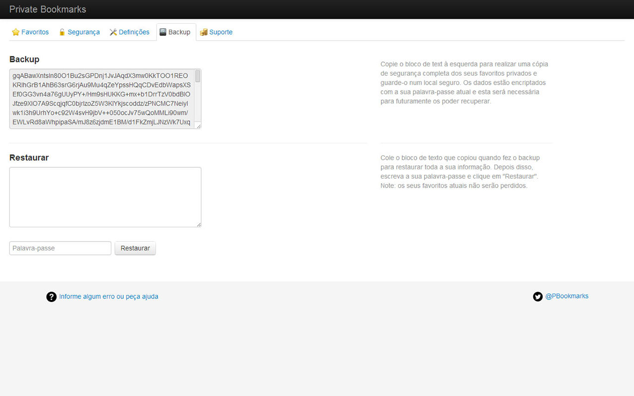 Private Bookmarks截图1