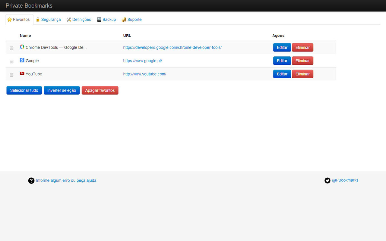 Private Bookmarks截图4