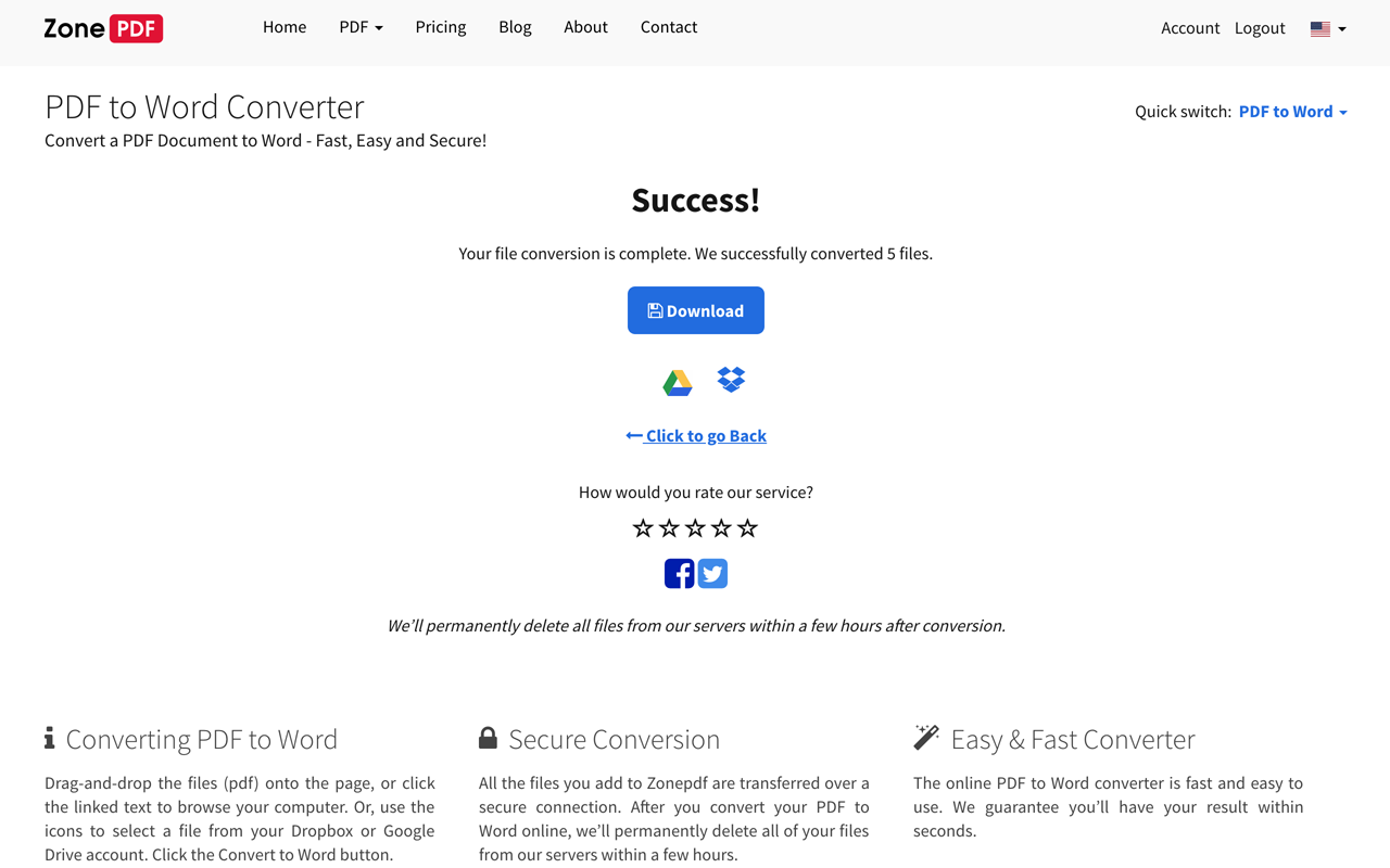 PDF to Word截图1